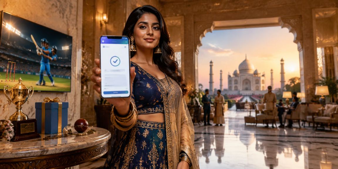 Indian cricket fans playing online games securely